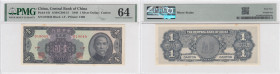 China 1 Silver Dollar 1949 - PMG 64 Choice Uncirculated
Pick 441.