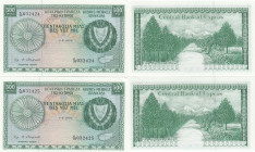 Cyprus 500 Mils 1976 (2) Sequential #
UNC. Pick 42b. Sold as-is, no returns. 