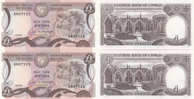 Cyprus 1 Pound 1979 (2) Sequential #
UNC. Pick 46. Sold as-is, no returns. 