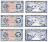 Cyprus 250 Mils 1979 (3) 1.09.79 Sequential #
UNC. Pick 41c. Sold as-is, no returns. 