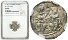 Polish Middle Ages - Selected Piast Collection
POLSKA / POLAND / POLEN / POLOGNE / POLSKO

Bolesław IV Kędzierzawy (1146-1173). Denar NGC MS62 - BE...