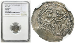 Polish Middle Ages - Selected Piast Collection
POLSKA / POLAND / POLEN / POLOGNE / POLSKO

Kujawy. Casimir I (12111267). Denar (12361248), NGC MS62...