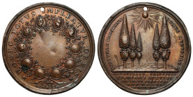 Polish Medals 17th-20th centuries
POLSKA / POLAND / POLEN / POLOGNE / POLSKO

August II the Strong. Medal 1720 - Birth of August III, bronze - RARE...