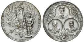 Polish Medals 17th-20th centuries
POLSKA / POLAND / POLEN / POLOGNE / POLSKO

Medal 1916 - Ogłoszenie Niepodległości, brąz srebrzony - BEAUTIFUL an...