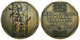 Polish Medals 17th-20th centuries
POLSKA / POLAND / POLEN / POLOGNE / POLSKO

II RP. Medal 1930 - setna rocznica Powstania Listopadowego, brąz - BE...