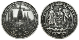 Polish Medals 17th-20th centuries
POLSKA / POLAND / POLEN / POLOGNE / POLSKO

PRL. Medal. 500 lat powrotu Gdańsk / Danziga do Polski 1954, srebro -...