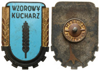 Phaleristics - Orders, badges, decorations
POLSKA / POLAND / POLEN / POLOGNE / POLSKO

PRL. Odznaka Wzorowy Kucharz 

Wykonane w mennicy państwow...