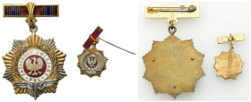 Phaleristics - Orders, badges, decorations
POLSKA / POLAND / POLEN / POLOGNE / POLSKO

PRL. Odznaka Zasłużony Kolejarz z miniaturką 

Bardzo ładn...