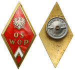 Phaleristics - Orders, badges, decorations
POLSKA / POLAND / POLEN / POLOGNE / POLSKO

PRL. Badge Graduate of OSWOP - Officer's School of Border Pr...