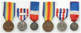 Phaleristics - Orders, badges, decorations
POLSKA / POLAND / POLEN / POLOGNE / POLSKO

France, Italy. Medals, set of 3 

- Francja Medal Honorowy...