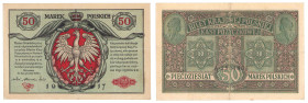 Polish banknotes 1916 - 1948
POLSKA / POLAND / POLEN / POLOGNE / POLSKO

50 marek polskich 1916 seria A - Biletów, jenerał 

Odmiana z zapisem „B...