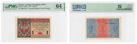 Polish banknotes 1916 - 1948
POLSKA / POLAND / POLEN / POLOGNE / POLSKO

1/2 marki polskiej 1916 seria B, Generał PMG 64 - BEAUTIFUL 

Banknot w ...