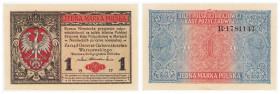 Polish banknotes 1916 - 1948
POLSKA / POLAND / POLEN / POLOGNE / POLSKO

1 marka polska 1916 seria B, Generał 

Drobne zagniecenia.

Condition:...