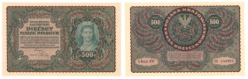 Polish banknotes 1916 - 1948
POLSKA / POLAND / POLEN / POLOGNE / POLSKO

500 marek polskich 1919 seria I-BP 

Pięknie zachowane.

Condition: 1/...