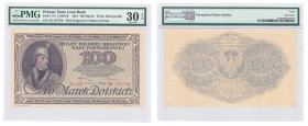 Polish banknotes 1916 - 1948
POLSKA / POLAND / POLEN / POLOGNE / POLSKO

100 marek polskich 1919 seria AE, PMG 30 EPQ 

Naturalny, obiegowy egzem...