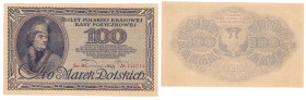 Polish banknotes 1916 - 1948
POLSKA / POLAND / POLEN / POLOGNE / POLSKO

100 marek polskich 1919 seria BC 

Znak wodny w kształcie plastra miodu....