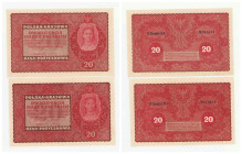 Polish banknotes 1916 - 1948
POLSKA / POLAND / POLEN / POLOGNE / POLSKO

20 marek 1919 seria II-DO i II-GA 

Pięknie zachowane.

Condition: 1/1...