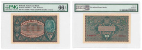 Polish banknotes 1916 - 1948
POLSKA / POLAND / POLEN / POLOGNE / POLSKO

10 marek polskich 1919 seria II-CV, PMG 66 EPQ 

Egzemplarz w holderze P...