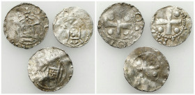 Medieval coins - World
GERMANY / ENGLAND / CZECH / GERMAN / GREAT BRITIAN / Scandinavia / Skandinavien

Germany, Franconia - Mainz. Denar, set of 3...