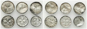 Medieval coins - World
GERMANY / ENGLAND / CZECH / GERMAN / GREAT BRITIAN / Scandinavia / Skandinavien

Germany, Saxony. OAP type denarii, set of 6...