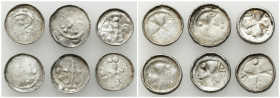 Medieval coins - World
GERMANY / ENGLAND / CZECH / GERMAN / GREAT BRITIAN / Scandinavia / Skandinavien

Germany, Saxony. OAP type denarii, set of 6...