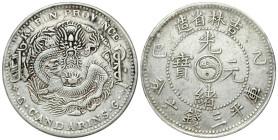 China
China, Kirin. 50 cents 1905 

Resztki połysku, dobrze zachowane detale.&nbsp;

Details: 12,78 g Ag 
Condition: 3/3+ (VF/VF+) 
Literature:...