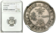 China
Hong Kong. Victoria (1863-1901). 10 cents 1875 H, NGC AU 

Ciemna patyna. Lekko czyszczone.

Details: Ag 
Condition: NGC AU (NGC AU) 
Lit...