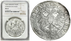 Germany
Germany. ttingen. Karl Wolfgang, Ludwig XV. and Martin (1534-1546) Thaler 1545 NGC MS61 (MAX) - BEAUTIFUL 
AW: Stylizowana głowa lwa z odcho...