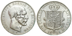 Germany
Germany, Brunswick-Calenberg-Hannover. Ernest August (1837-1851). Thaler 1849 B, Hanover 

Resztki połysku.

Details: 22,27 g Ag 
Condit...