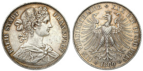 Germany
Germany. Thaler 1860, Frankfurt

Patyna. Ładnie zachowany egzemplarz, resztki połysku.

Details: 18,51 g Ag
Condition: 2- (EF-)
Literat...