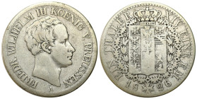 Germany
Germany, Prussia. Frederick William III (1797-1840). Thaler 1826 A, Berlin 

Ślady długiego obiegu.&nbsp;

Details: Ag 
Condition: 4- (F...