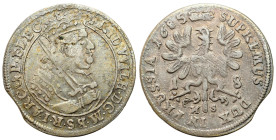 Germany
Germany, Prussia. Frederick William. Ort (18 groszy) 1685 HS, Knigsberg 

Końcówka blachy.

Details: 6,38 g Ag 
Condition: 2-/3+ (EF-/VF...