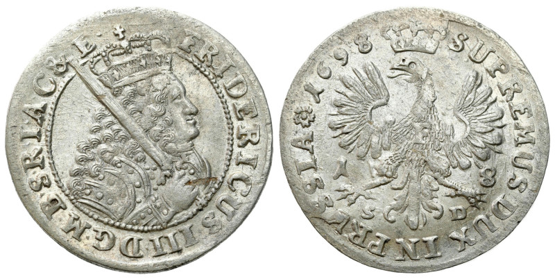 Germany
Germany, Brandenburg-Prussia. Frederick III (16881701). Ort 1698 SD, Kn...