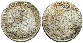 Germany
Germany, Prussia. Frederick William (1640-1688). Six-gross coin 1679, Knigsberg 

Patyna.

Details: 3,29 g Ag 
Condition: 3+ (VF+ ) 
Li...