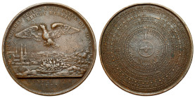 Germany
Germany. Bronze calendar medal 1823 - RARE 

Brązowy Medal Noworoczny 1823, autorstwa Christopha Karla Pfeufferam, nawiązujący do powstania...