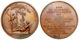 Germany
Germany, Augsburg. Medal 1805 - wedding anniversary of Paul von Stetten and his wife Euphrosina Magdalena von Stetten 

Brązowy medal 1805 ...