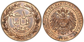 Germany
Germany, German East Africa, 1 Pesa 1890 (AH 1307), Berlin

Bardzo ładnie zachowane.&nbsp;

Details: 6,46 g Cu
Condition: 1- (UNC-)
Lit...