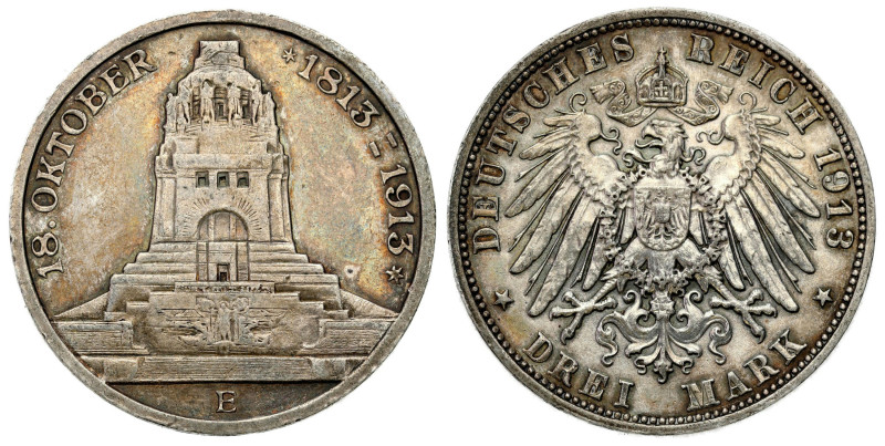 Germany
Germany, Saxony. Frederick Augustus III (19041918), 3 marks 1913 E, Mul...