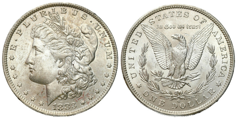 USA
USA. Morgan Dollar 1883 O , New Orleans 

Pięknie zachowane, przetarte na...