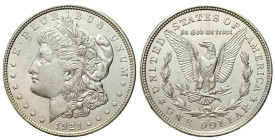 USA
USA. Morgan 1921 D Dollar, Denver 

Moneta wytrawiona.

Details: 26,77g Ag 
Condition: 3 (VF)