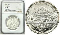 USA
USA. 1/2 dollar (50 cents) 1936 Arkansas, Philadelphia NGC MS63 - BEAUTIFUL 

Pięknie zachowany egzemplarz co zostało docenione przez firmę NGC...