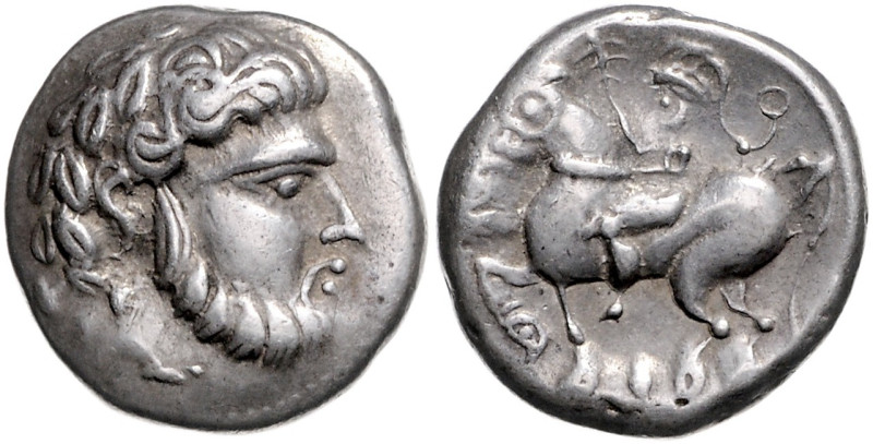OSTKELTEN, AR Tetradrachme des Baumreiter-Typs (2.-1.Jh.v.Chr.), Transsilvanien....