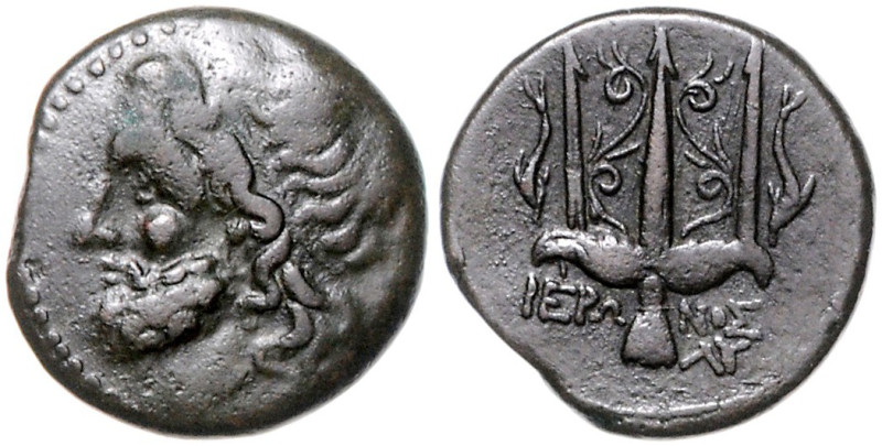 ITALIEN, SIZILIEN, Stadt Syrakus, AE 19 (Hieron II., 275-216 v.Chr.) Kopf des Po...