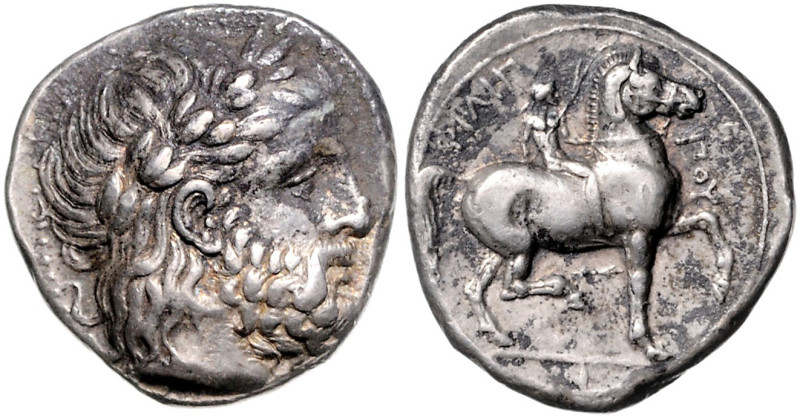 GRIECHENLAND, MAKEDONIEN, Philipp II., 359-336 v.Chr., AR Tetradrachme, Amphipol...