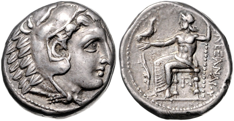 GRIECHENLAND, MAKEDONIEN, Alexander III. der Große, 336-323 v.Chr., AR Tetradrac...