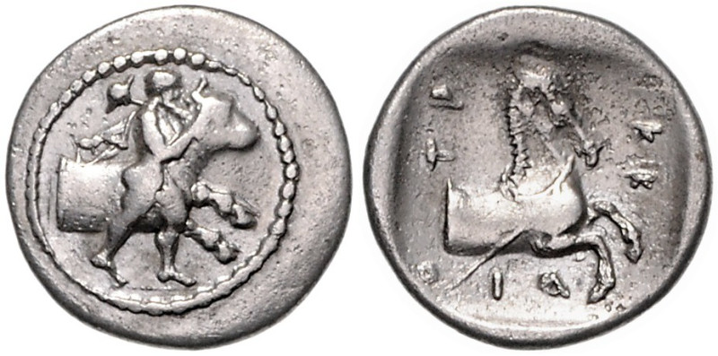 GRIECHENLAND, THESSALIEN, Stadt Trikka, AR Hemidrachme (480-400 v.Chr.). Thessal...