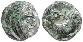 KLEINASIEN, IONIEN, Spithridates, Satrap v. Ionien-Lydien, bis 334 v.Chr., AE 10 (vor 334 v.Chr.), Kyme. Bärtiger Satrapenkopf mit pers. Tiara n.r. Rs...