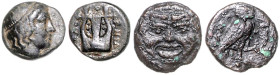 KLEINASIEN, IONIEN, Stadt Kolophon, AE 11 (390-350 v.Chr.). Apollkopf mit Tänie. Rs.Lyra mit Umschrift des Stadtnamen (Sear 4351). Erh ss+; 1,34g; 6 h...