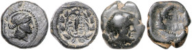 KLEINASIEN, LYDIEN, Stadt Sardeis, AE 17 (2.-1.Jahrh. v.Chr.). Belorb. Apollokopf r. Rs. Keule im Eichenkranz, Monogramm (Sear 4736). Erh. ss; 7,56g; ...