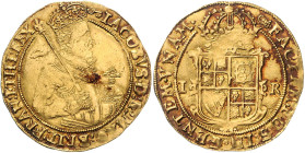 GROSSBRITANNIEN, Jakob I., 1603-1625, Unite =20 Shillings o.J.(Bz. Schlüssel, 1609-1610), 2. Ausgabe. 9,99g.
 GOLD, ss
Seaby 2619; Frbg.234; KM 45